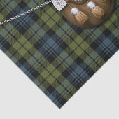 Clan-Campbell Tartan und Sporran Seidenpapier (Ausschnitt)