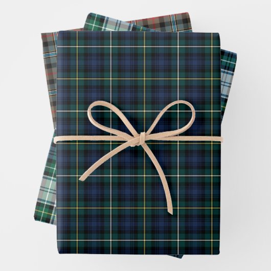 Clan Campbell Tartan Variationen Geschenkpapier Set (Beispiel)