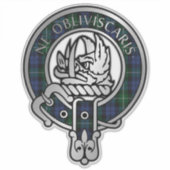 Clan Campbell Tartan Wappen Sticker (Vorderseite)