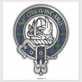 Clan Campbell Tartan Wappen Sticker (Blatt)