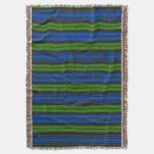 Clan Campbell Tartan Weft Throw Blanket Decke (Vorderseite Vertikal)