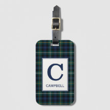 Clan Campbell von Argyll Tartan Mit Monogramm