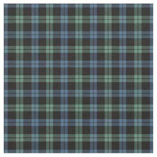 Clan Campbell von Loch Awe Ancient Tartan Stoff (Nahaufnahme)