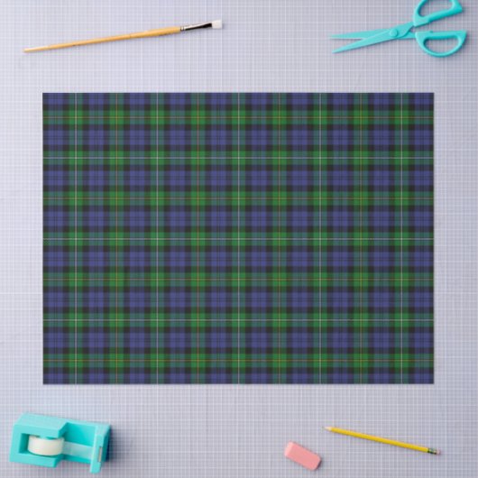 Clan Campbell von Loudoun Tartan Seidenpapier (Basteln)