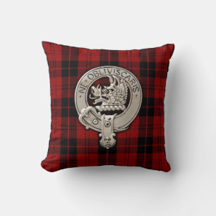 Clan Campbell Wappen & Armaddie Tartan Kissen