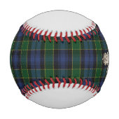 Clan Campbell Wappen & Breadalbane Tartan Baseball (Vorderseite)