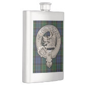 Clan Campbell Wappen & Breadalbane Tartan Flachmann (Rechts)