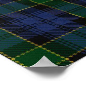 Clan Campbell Wappen & Breadalbane Tartan Poster (Ecke)