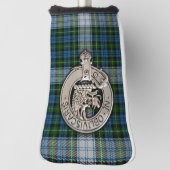Clan Campbell Wappen & Dress Tartan Golf Headcover (Rotieren 90)