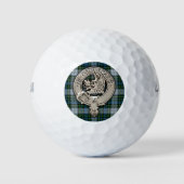 Clan Campbell Wappen & Dress Tartan Golfball (Vorderseite)