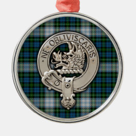 Clan Campbell Wappen & Dress Tartan Ornament Aus Metall