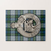 Clan Campbell Wappen & Dress Tartan Puzzle (Horizontal)