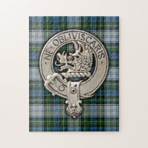 Clan Campbell Wappen & Dress Tartan Puzzle