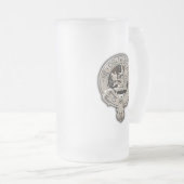 Clan Campbell Wappen & Jagd Tartan Mattglas Bierglas (VorderseiteRechts)