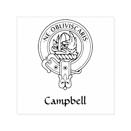 Clan Campbell Wappen Permastempel (Design)