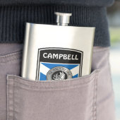 Clan Campbell Wappen & Tartan Flachmann (Beispiel)