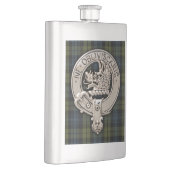 Clan Campbell Wappen & Tartan Flachmann (Rechts)