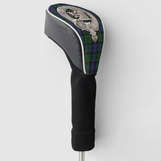 Clan Campbell Wappen & Tartan Golf Headcover (angewinkelt)