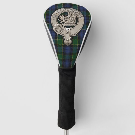 Clan Campbell Wappen & Tartan Golf Headcover (Vorderseite)