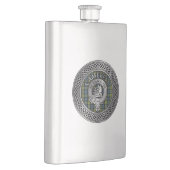 Clan Campbell Wappen & Tartan Knot Flask Flachmann (Rechts)