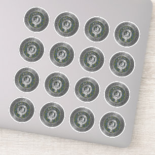 Clan Campbell Wappen & Tartan Knot Sticker