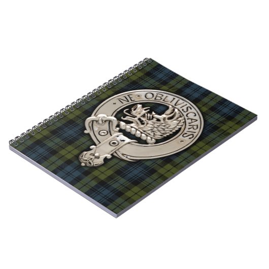 Clan Campbell Wappen & Tartan Notizblock (Linke Seite)