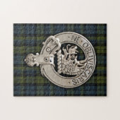 Clan Campbell Wappen & Tartan Puzzle (Horizontal)