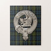 Clan Campbell Wappen & Tartan Puzzle (Vertikal)