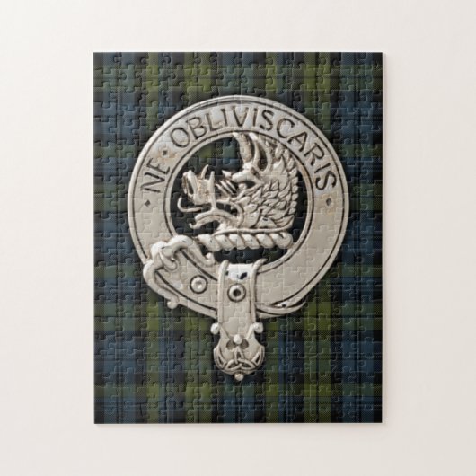 Clan Campbell Wappen & Tartan Puzzle (Vertikal)
