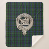 Clan Campbell Wappen & Tartan Sherpadecke (Vorderseite)