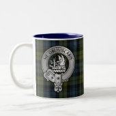 Clan Campbell Wappen & Tartan Zweifarbige Tasse (Links)