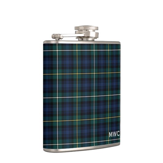 Clan-Campbelltartan-Monogramm Flachmann (Rechts)