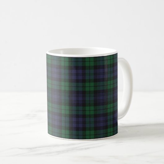 Clan-Campbelltartan-Tasse Kaffeetasse (VorderseiteRechts)
