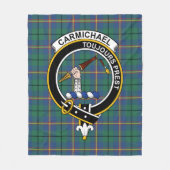 Clan Carmichael Ancient Tartan Kariert Fleecedecke (Vorderseite)