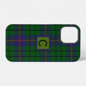Clan Carmichael Plaid Monogrammiert iPhone Hülle (Rückseite (Horizontal))