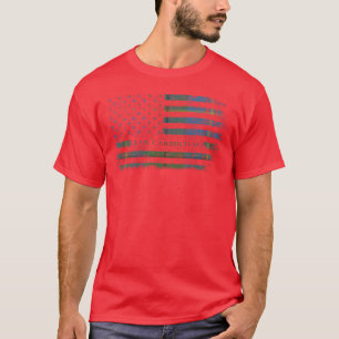 Clan Carmichael Scottish tartan, US-Flaggenkilomet T-Shirt