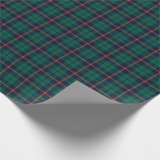 Clan Carmichael Tartan Dark Green Kariert Geschenkpapier (Ecke)