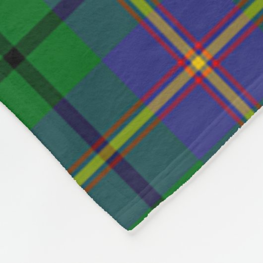 Clan Carmichael Tartan Kariert Fleecedecke (Ecke)