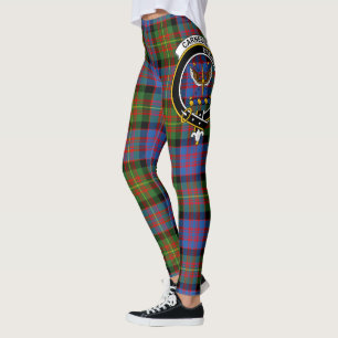 Clan Carnegie Antikes Crest Tartan Frauen Leggings