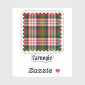 Clan Carnegie Dress Tartan Aufkleber (Blatt)