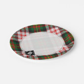 Clan Carnegie Dress Tartan Pappteller (Schrägansicht)