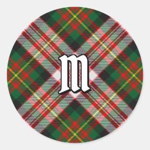 Clan Carnegie Dress Tartan Runder Aufkleber