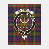 Clan Carnegie Modern Tartan Kariert Fleecedecke (Vorderseite)