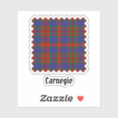 Clan Carnegie Tartan Aufkleber (Blatt)