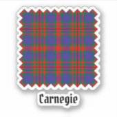 Clan Carnegie Tartan Aufkleber (Vorderseite)