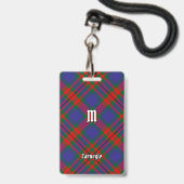 Clan Carnegie Tartan Ausweis (Vorderseite mit Lanyard)