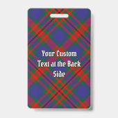 Clan Carnegie Tartan Ausweis (Rückseite)
