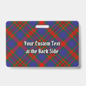 Clan Carnegie Tartan Ausweis (Rückseite)