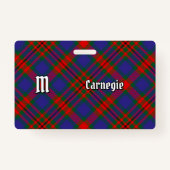 Clan Carnegie Tartan Ausweis (Vorderseite)