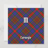 Clan Carnegie Tartan Einladung (Vorderseite)
